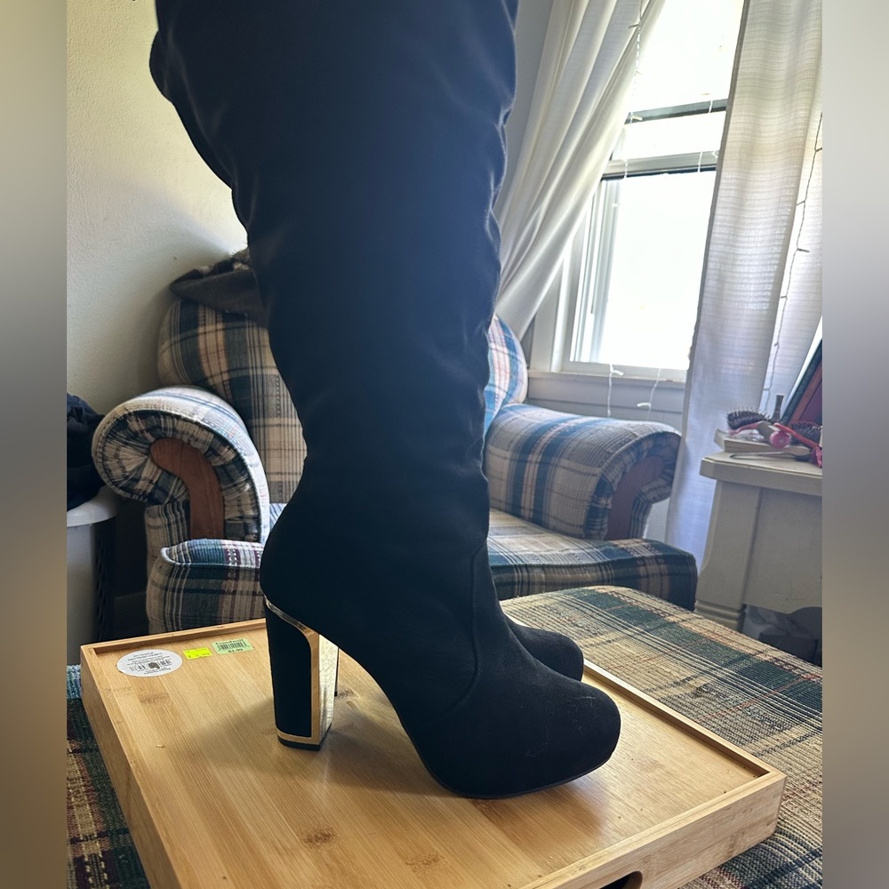 Torrid Mirror Heeled Boots Size 11